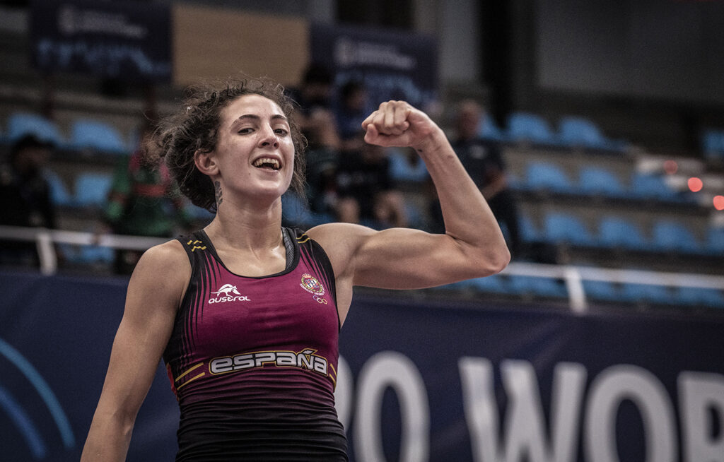 Carla Jaume celebra su pase a la final tras derrotar a India