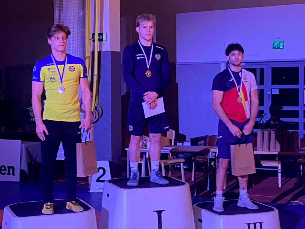 Marcos fue tercero en el Torneo Arvo Haavisto de greco 